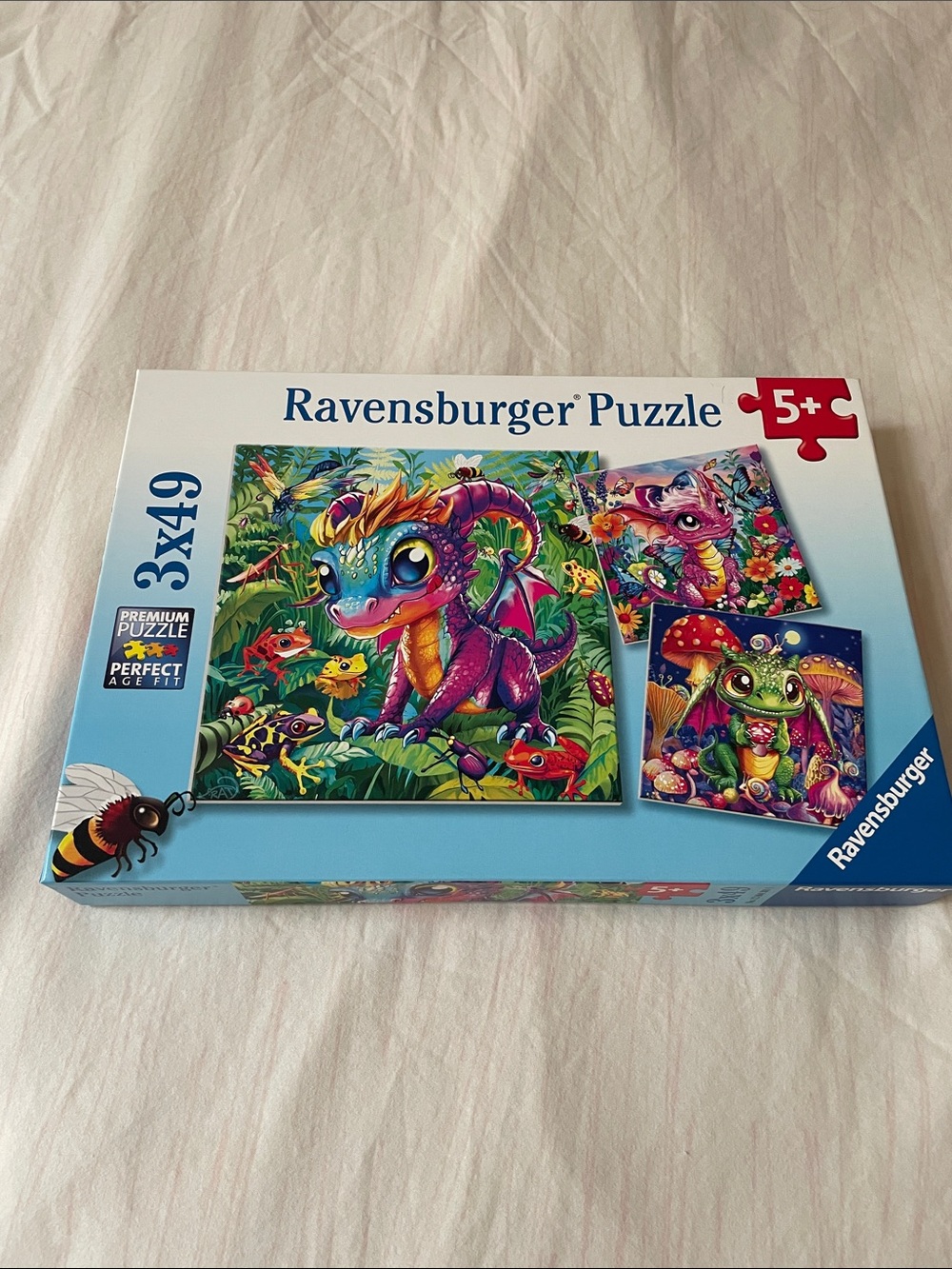 Ravensburger Vibrant Purple & Green Dragon Puzzle Set